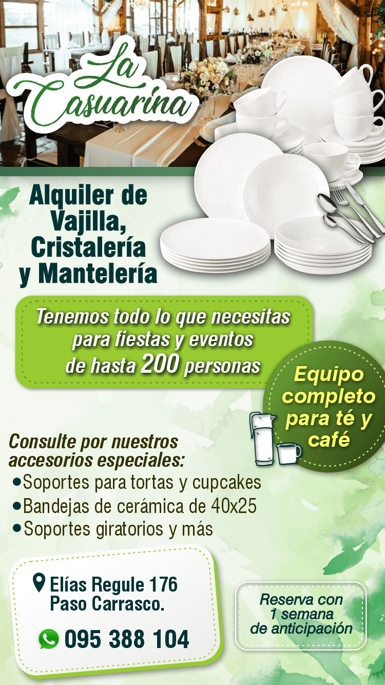 alquiler vajilla cristaleria manteleria
