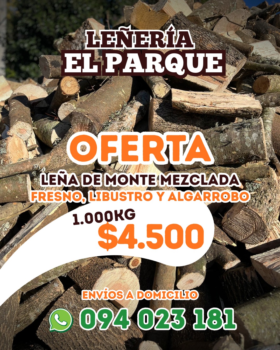 oferta leña de monte